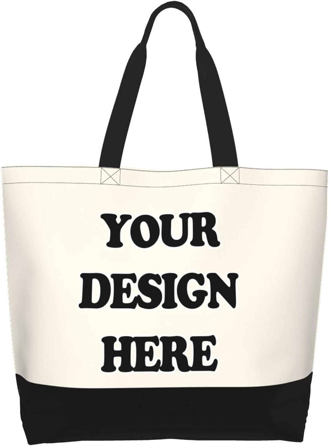 Custom Tote Bags with Team Logo Text Picture for Women Personalized Shopping Handmade Totes