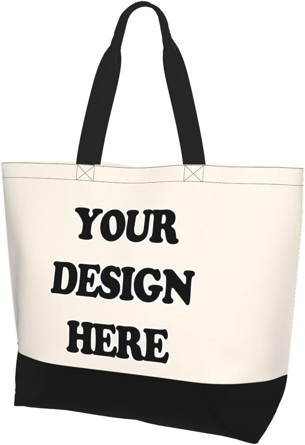 Custom Tote Bags with Team Logo Text Picture for Women Personalized Shopping Handmade Totes