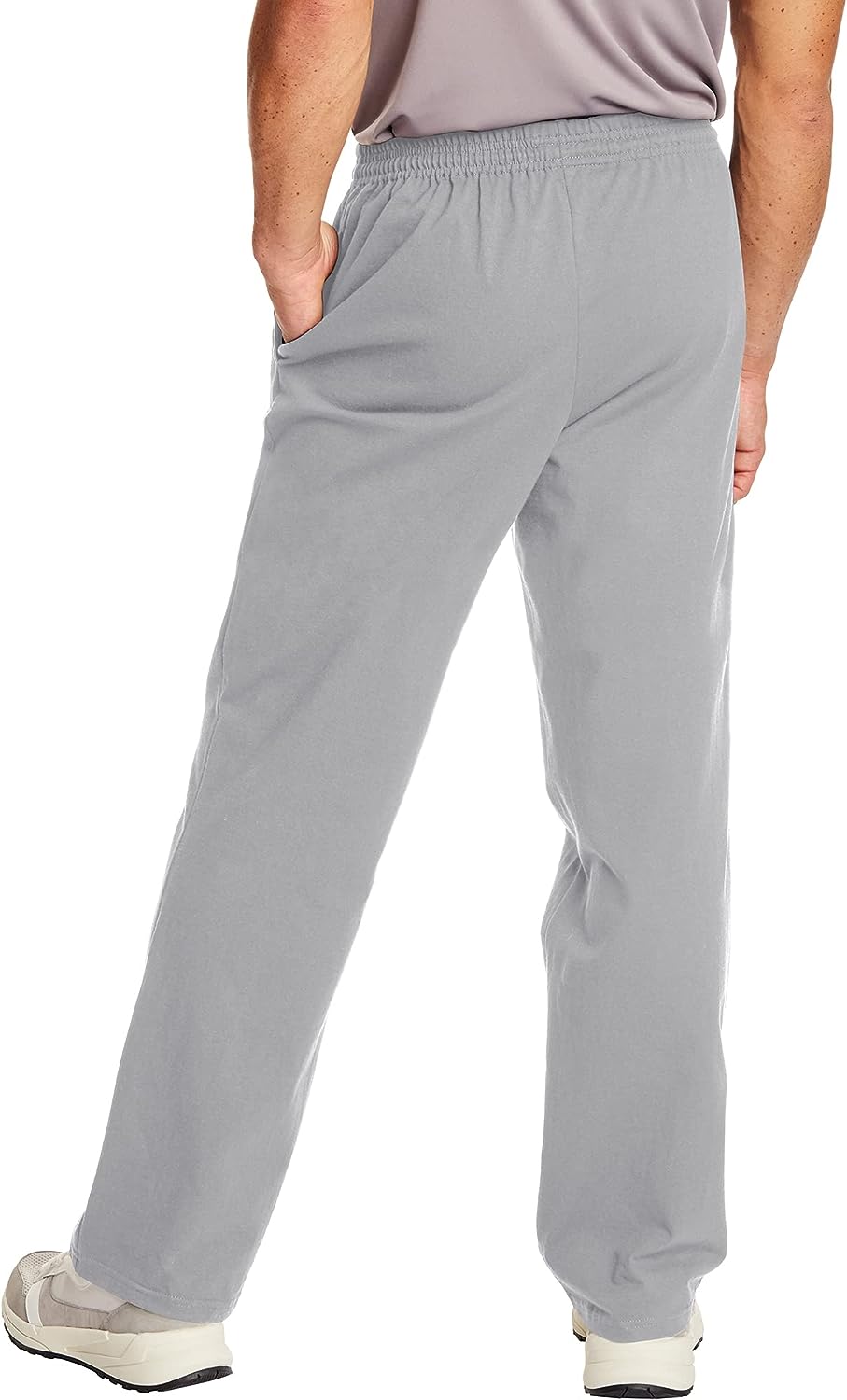 Essentials Sweatpants, Men’s Cotton Jersey Pants with Pockets, 33”