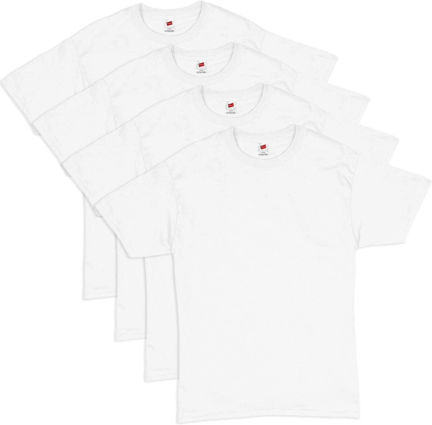 Hanes Essentials Men’s T-Shirt Pack, Men’s Short Sleeve Tees, Crewneck Cotton T-Shirts for Men, Value Pack