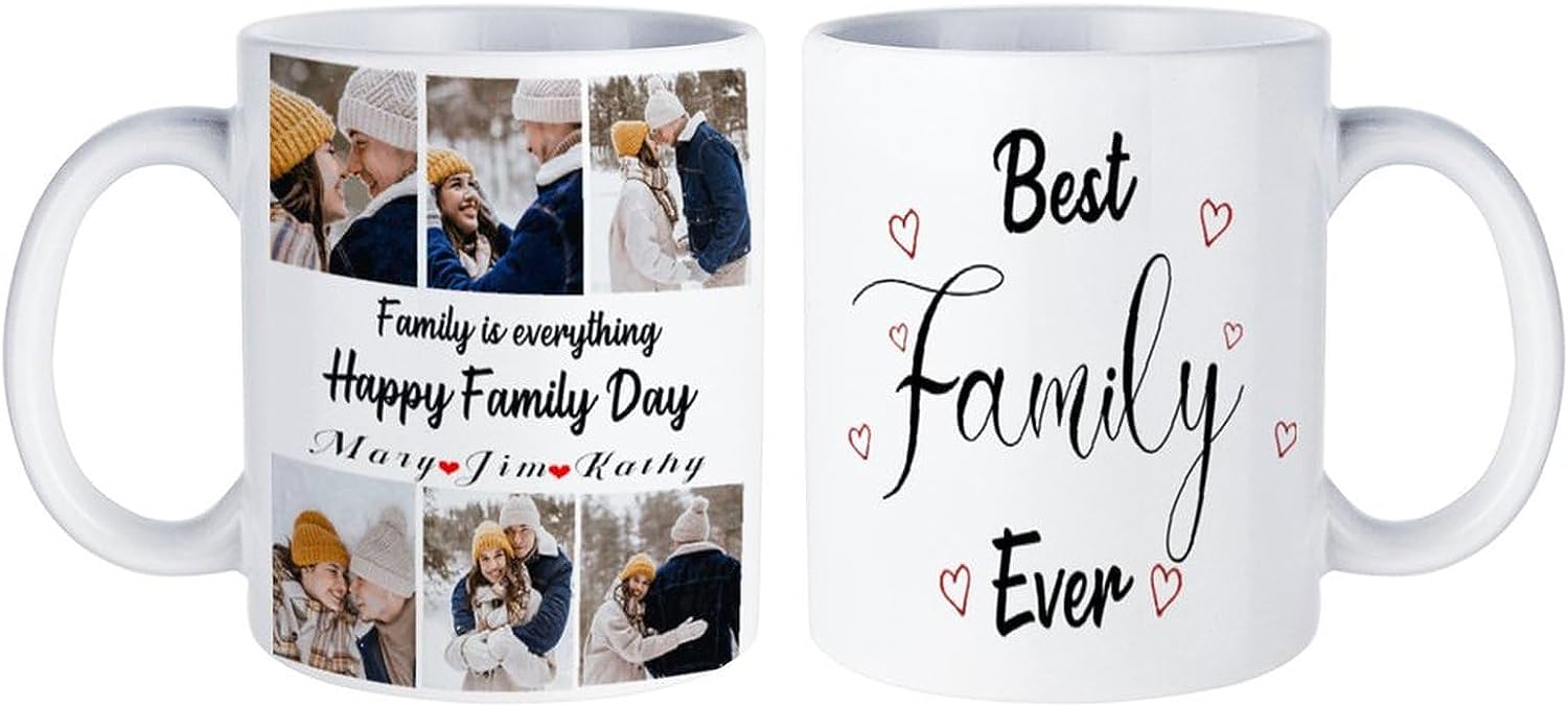 Personalized Coffee Mug with Photo Text,Made in USA,Photo Mugs Personalized Picture Custom Coffee Mugs Personalized Photos Mug Using My Own Photos Coffee Mug with Picture Customized 11OZ