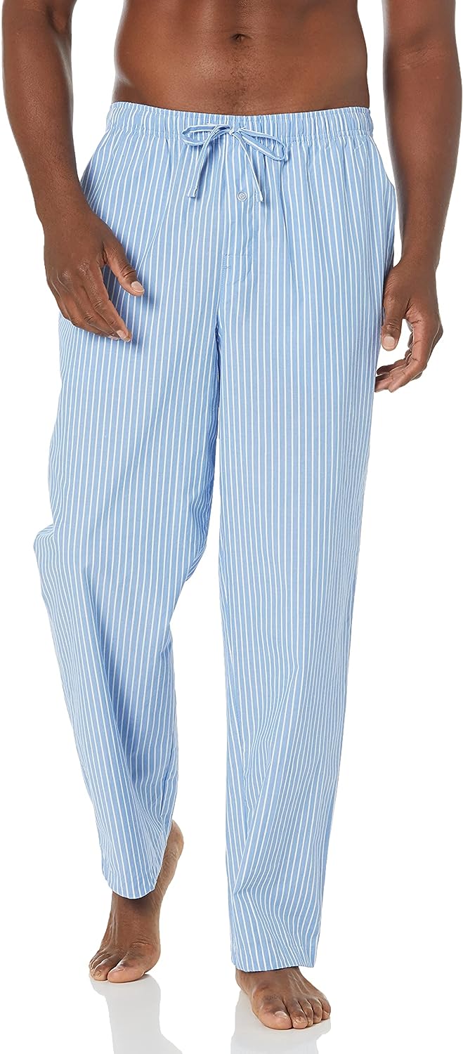 Amazon Essentials Men’s Straight-Fit Woven Pajama Pant