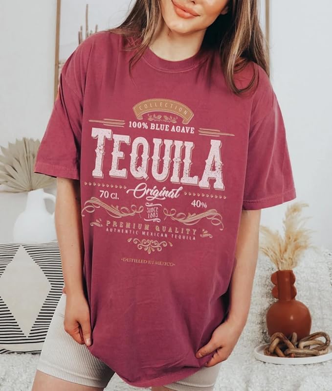 Tequila Vintage Vibe Shirt, Unisex Garment-Dyed T-Shirt, Gift for Men and Women Multi