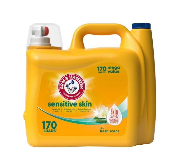 ARM & HAMMER Sensitive Skin Plus Fresh Scent, 170 Loads Liquid Laundry Detergent, 170 fl oz