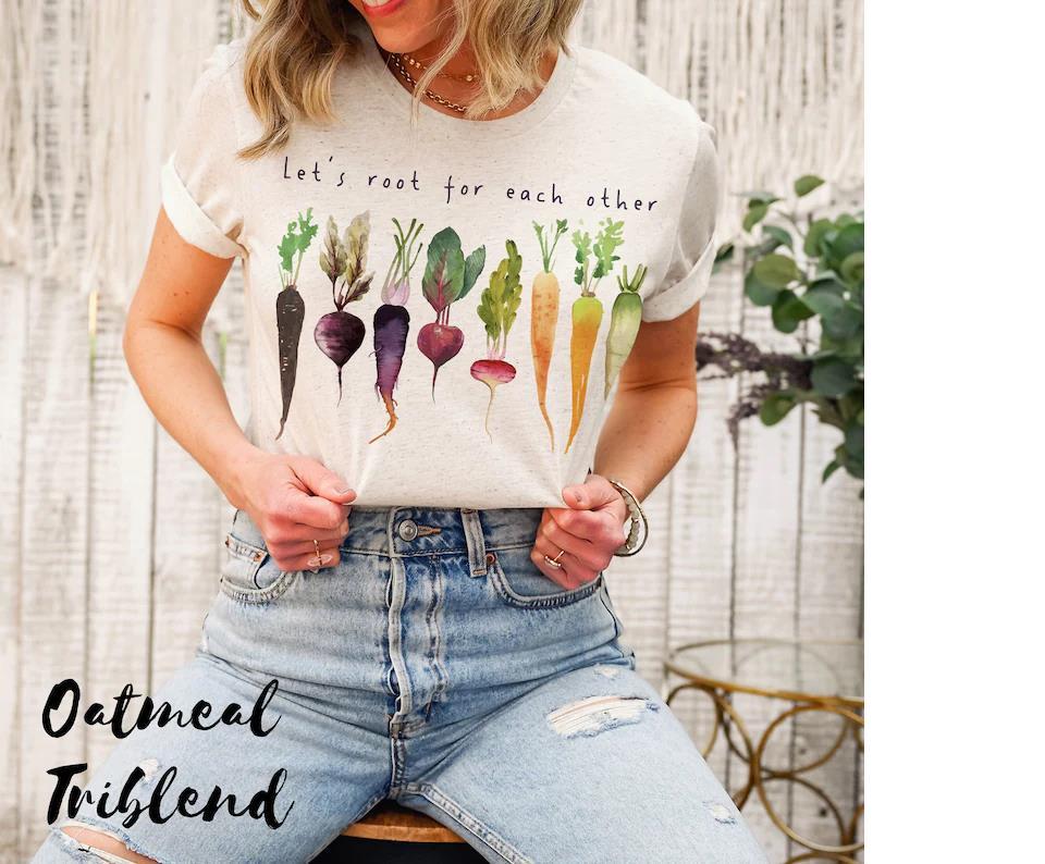 Gardening Vegetable Green Thumb Design shirt